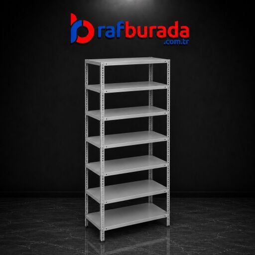 7 Katlı Çelik Raf